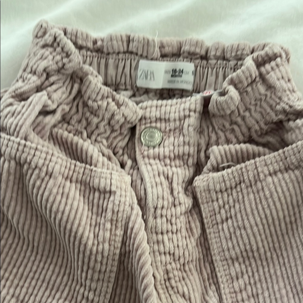 Zara Pink Casual Corduroy Bottoms